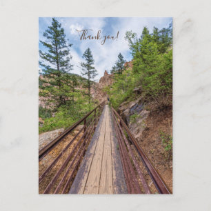 Postale Carte de remerciement du pont de la passerelle de 