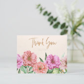 Postale Carte de remerciement élégante (Debout devant)