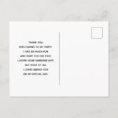 Postale Carte de remerciement Faux Galaxy Espace et Étoile (Dos)