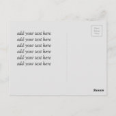 Postale carte de remerciement fée fille (Dos)