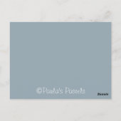 Postale Carte de remerciement Fleur de perce-neige (Dos)