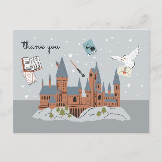 Postale Carte de remerciement Harry Potter Château de Poud (Devant)