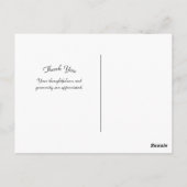 Postale Carte de remerciement Pensée (Dos)