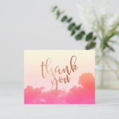 Postale carte de remerciement photo (Debout devant)