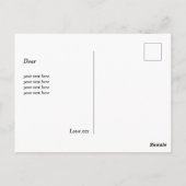 Postale carte de remerciement photo (Dos)