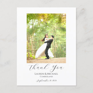 Postale Carte de remerciement photo à petit budget - Carte