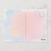 Postale Carte de remerciement pour anniversaire licorne (Dos)