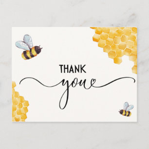 Postale Carte de remerciement pour Baby Shower sur le thèm