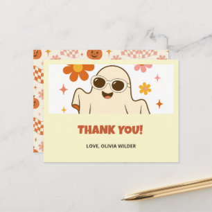 Postale Carte de remerciement pour enfants fantôme Hallowe