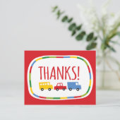 Postale Carte de remerciement pour fête d'anniversaire gar (Debout devant)