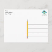 Postale Carte de remerciement pour la douche de mariée d'e (Dos)