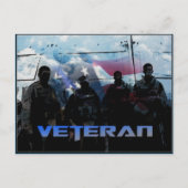 Postale Carte de remerciement pour la fête des vétérans (Devant)