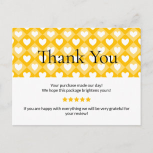 Postale Carte de remerciement pour petite entreprise   Sty