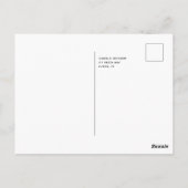 Postale Carte de remerciement pour premier anniversaire Fi (Dos)