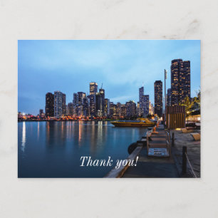 Postale Carte de remerciement pour une soirée au Navy Pier