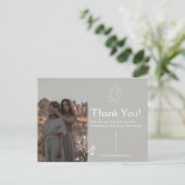 Postale Carte de Remerciement pour Vêtements  (Debout devant)