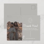 Postale Carte de Remerciement pour Vêtements  (Devant / Derrière)