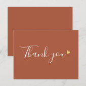 Postale Carte de remerciement professionnelle à motif de c (Devant / Derrière)