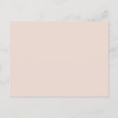 Postale Carte de remerciement simple de table rose pastel  (Dos)