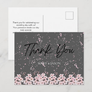 Postale Carte de remerciement simple élégante