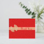Postale Carte de remerciement Tiny Red Hearts (Debout devant)