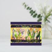 Postale Carte de remerciement Tulip Square (Debout devant)