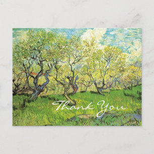 Postale Carte de remerciement, Vincent van Gogh, Verger en