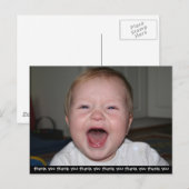 Postale Carte de remerciements (Devant / Derrière)