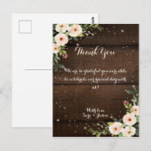 Postale carte de remerciements (Devant / Derrière)