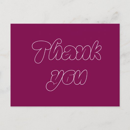 Postale Carte de remerciements (Devant)