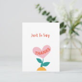 Postale Carte de remerciements (Debout devant)
