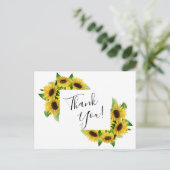 Postale carte de remerciements (Debout devant)