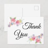 Postale Carte de remerciements (Devant / Derrière)