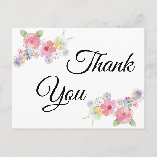 Postale Carte de remerciements (Devant)