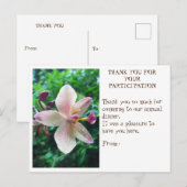 POSTALE CARTE DE REMERCIEMENTS (Devant / Derrière)