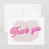 Postale Carte de remerciements (Devant / Derrière)
