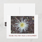 POSTALE CARTE DE REMERCIEMENTS (Devant / Derrière)