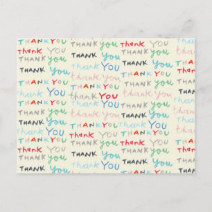 Postale carte de remerciements