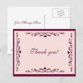 Postale Carte de remerciements (Devant / Derrière)