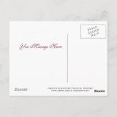 Postale Carte de remerciements (Dos)