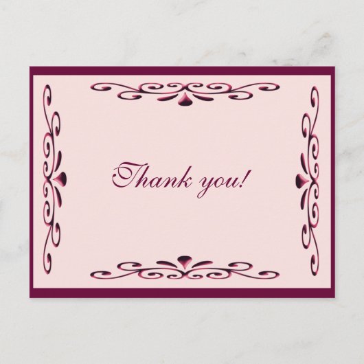 Postale Carte de remerciements (Devant)