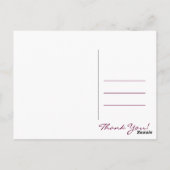 Postale Carte de remerciements (Dos)