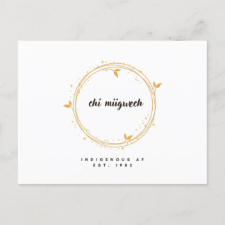 Postale Carte de remerciements