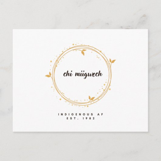 Postale Carte de remerciements (Devant)