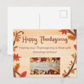 Postale carte de remerciements (Devant / Derrière)