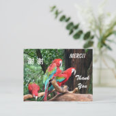 Postale Carte de remerciements anglais/français/chinois (Debout devant)