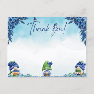 Postale Carte de remerciements (Blueberry Gnomes)