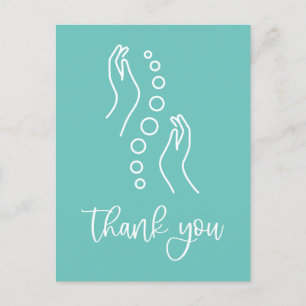 Postale Carte de remerciements chiropratique