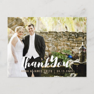 Postale Carte de remerciements d'ananas Aqua Gold Parties