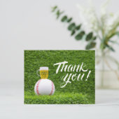Postale Carte de remerciements de baseball (Debout devant)